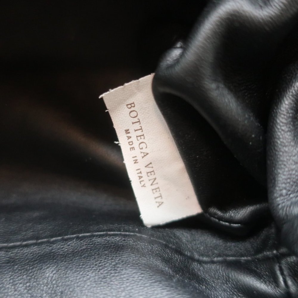BOTTEGA VENETA MINI POUCH BLACK INTRECCIATO LEATHER CROSSBODY BAG - Picture 11 of 11